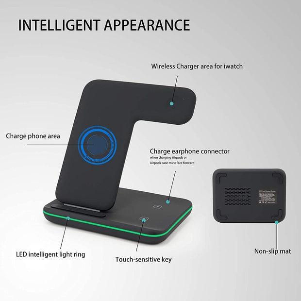 3 in 1 wireless charging station 
